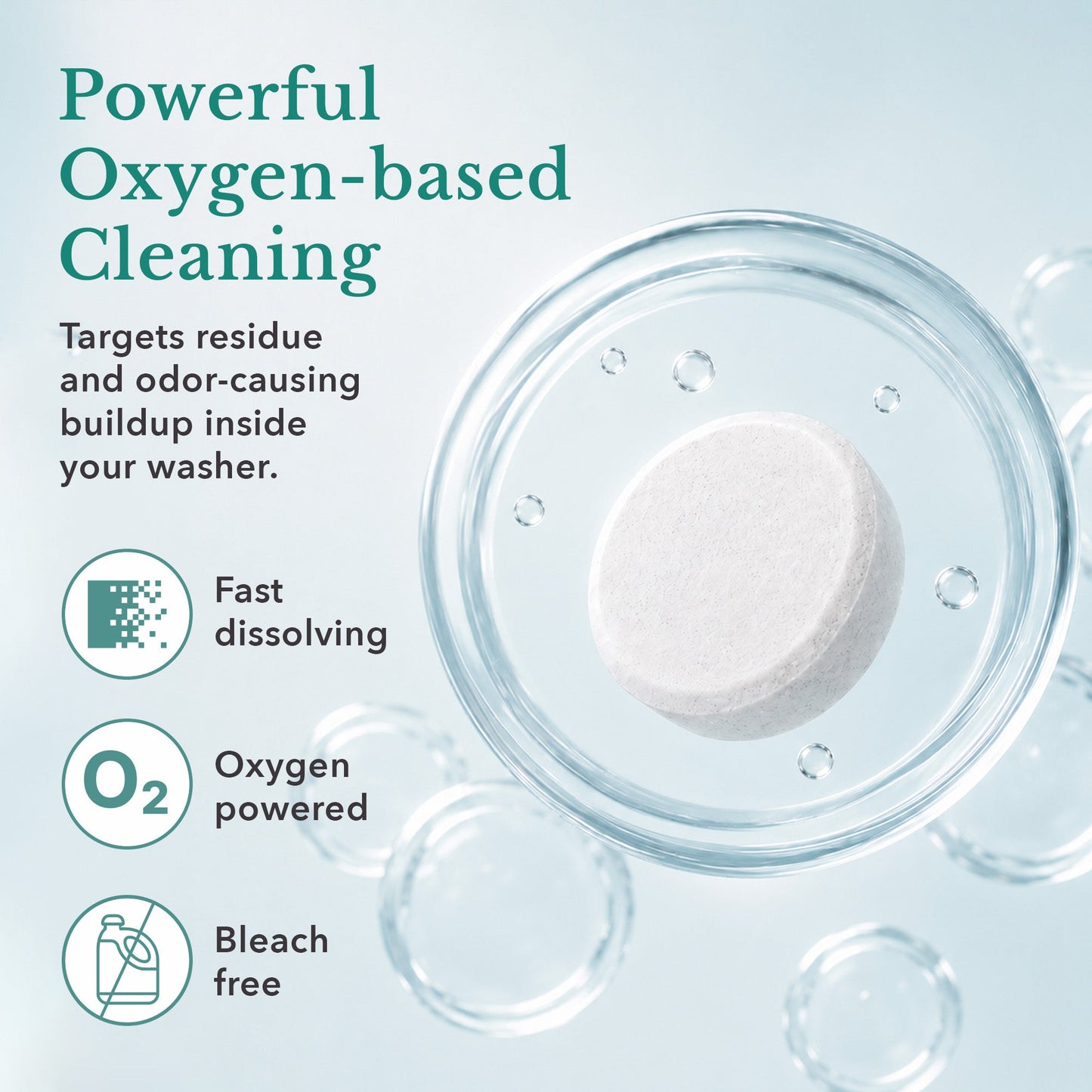 JH HomeCare Washing Machine Cleaner Tablets – 8 Count