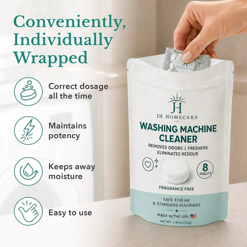 Brand New Washing Machine Cleaner Tablets – 8 Count | JH HomeCare