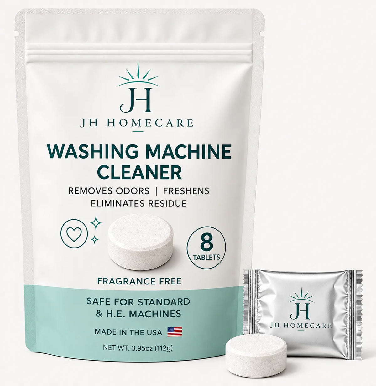 Brand New Washing Machine Cleaner Tablets – 8 Count | JH HomeCare