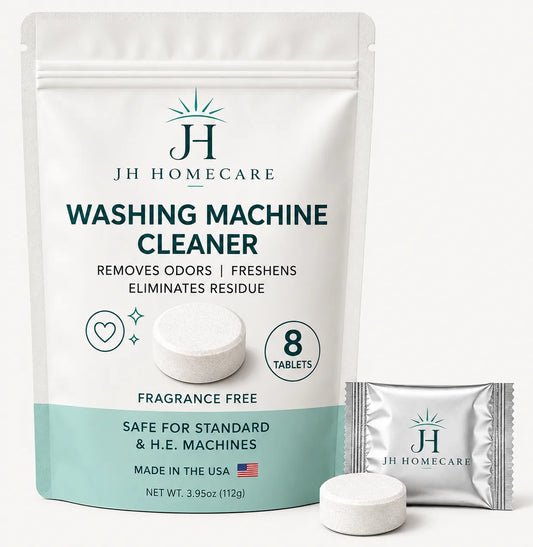 Brand New Washing Machine Cleaner Tablets – 8 Count | JH HomeCare